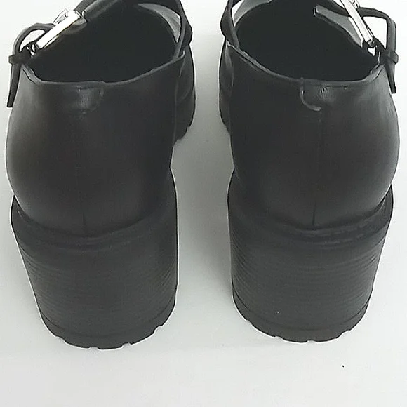 G by Guess Shoes Women's Size 10 Mary Jane Chunky Heel Buckle Strap Black Y2K - Picture 9 of 10